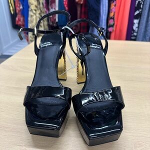 Jeffrey Campbell Black Platform Sandals